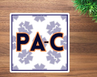 Adhesivo de regalo para asistente médico EMS - Asociado médico - PA-C - Adhesivos cortados con beso
