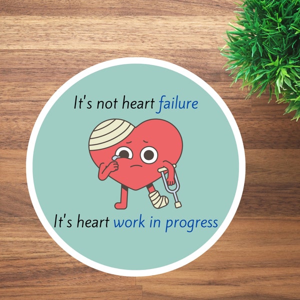 Cardiology Sticker - Heart Failure - Medical Kiss-Cut Stickers