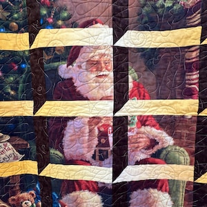 Christmas Eve Santa Quilt - Etsy