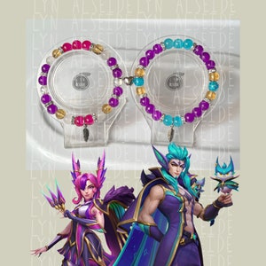 Star Guardian Beaded Bracelets, Couple / duo, Rakan & Xayah