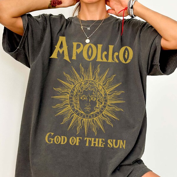 Apollo God of the Sun Shirt, Light Academia Sweater, Greek Sweatshirt, Apollo God Greek Apparel, Greek Mythology Cottage Core Sweater