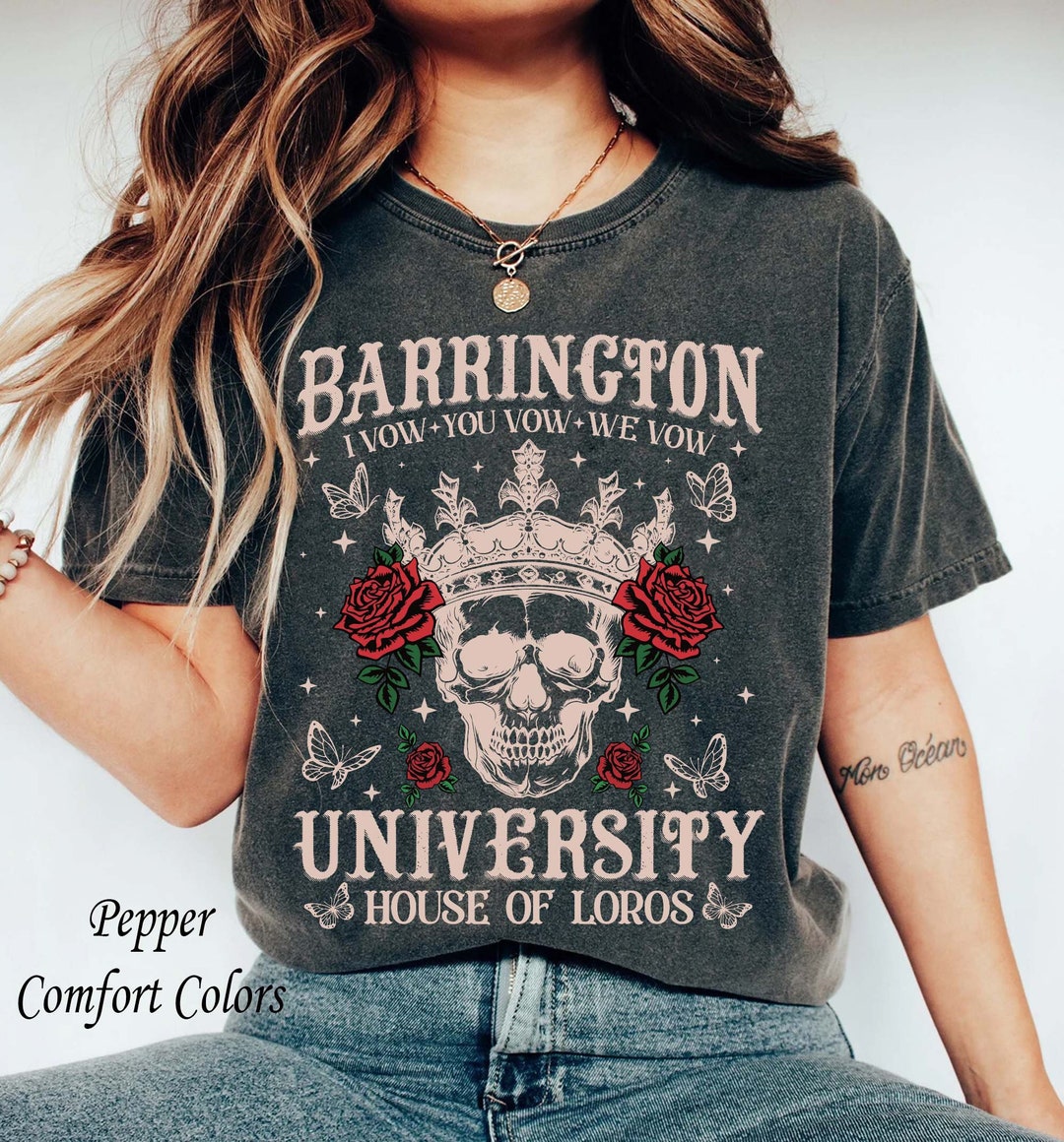 Barrington University Shirt, the Ritual Shirt, Dark Romance Barrington