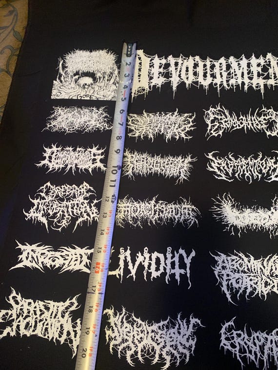 Slam and Brutal Death Metal Patches Sheet - Etsy