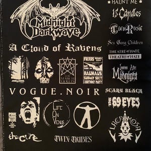 goth patches sheet,