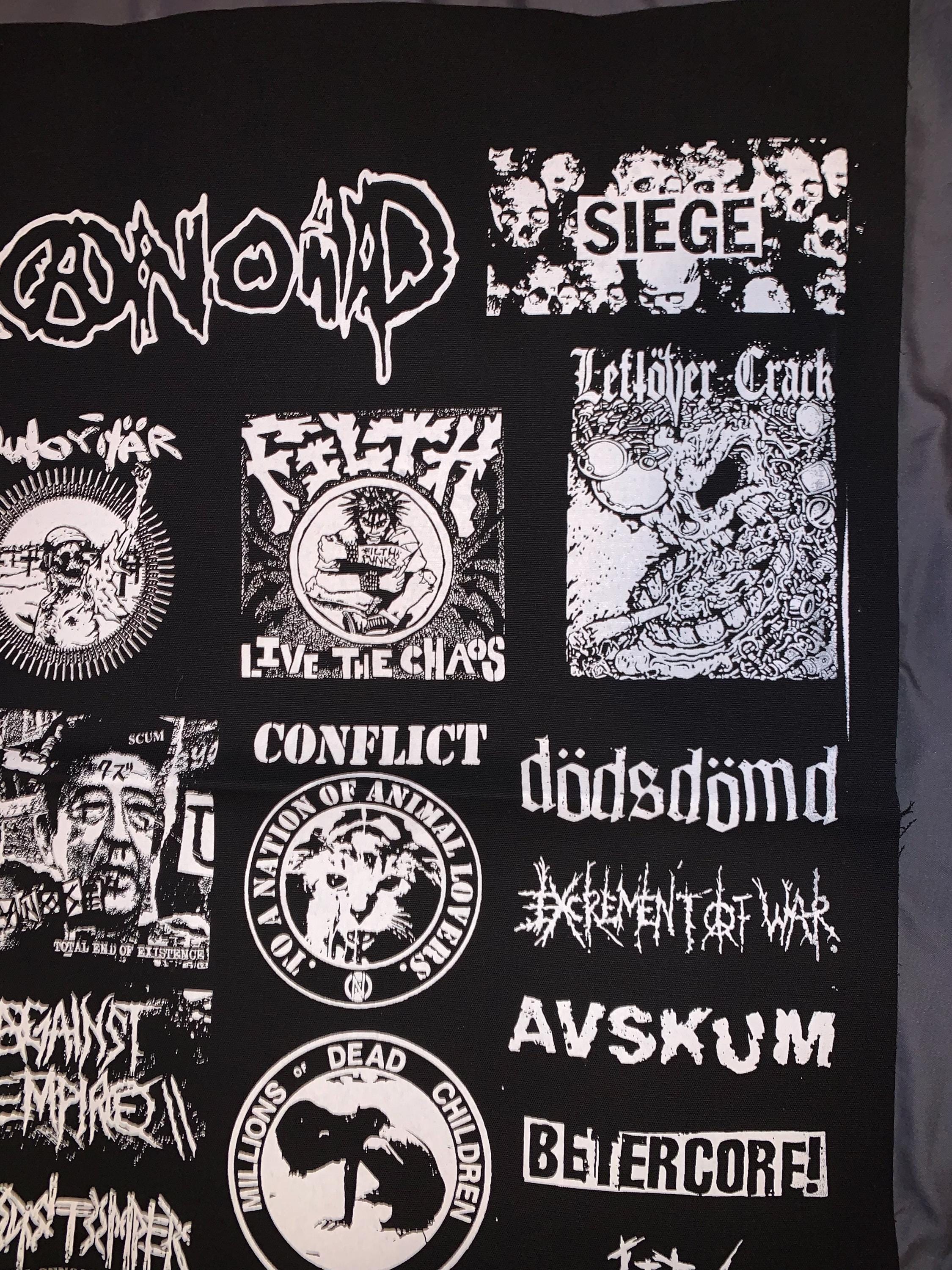 Crust Punk Patches Sheet Grindcore - Etsy