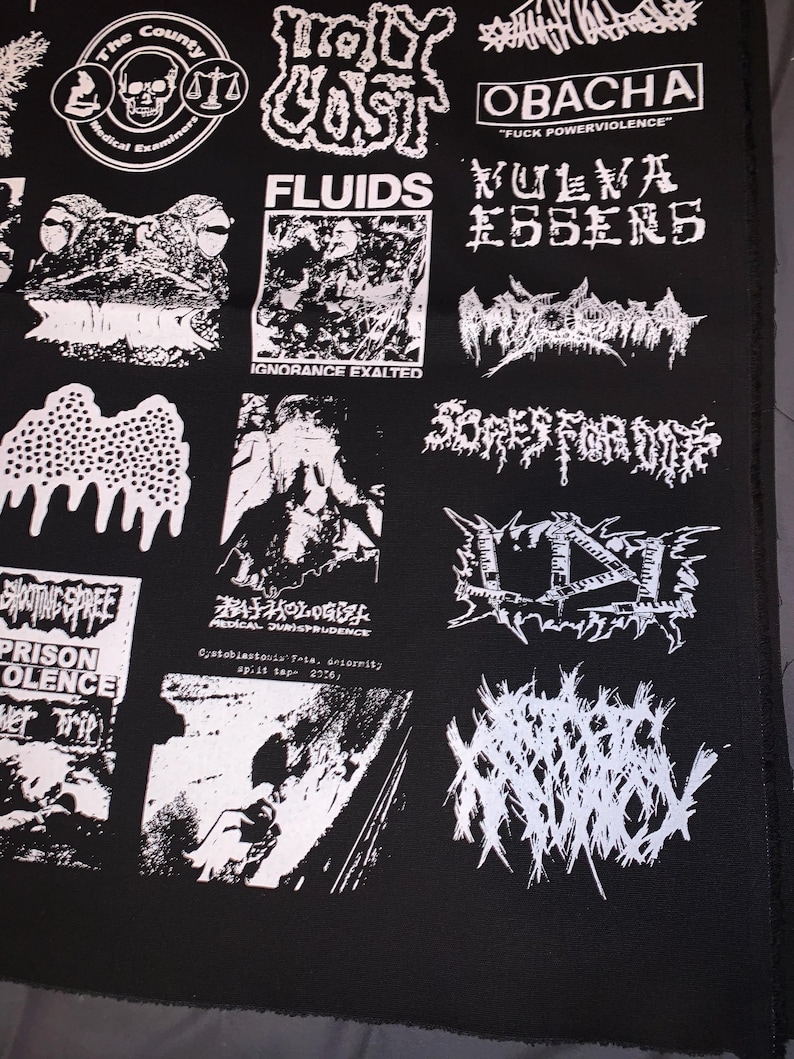 Fluids Band Patch Goregrind Patches Sheet Grindcore - Etsy