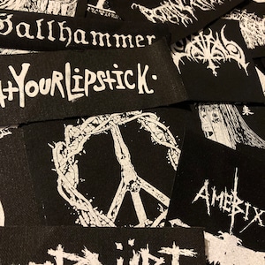 Mystery 20 patches metal dsbm, death, crust, hardcore, punk, sludge, anarchist, rabm, goth