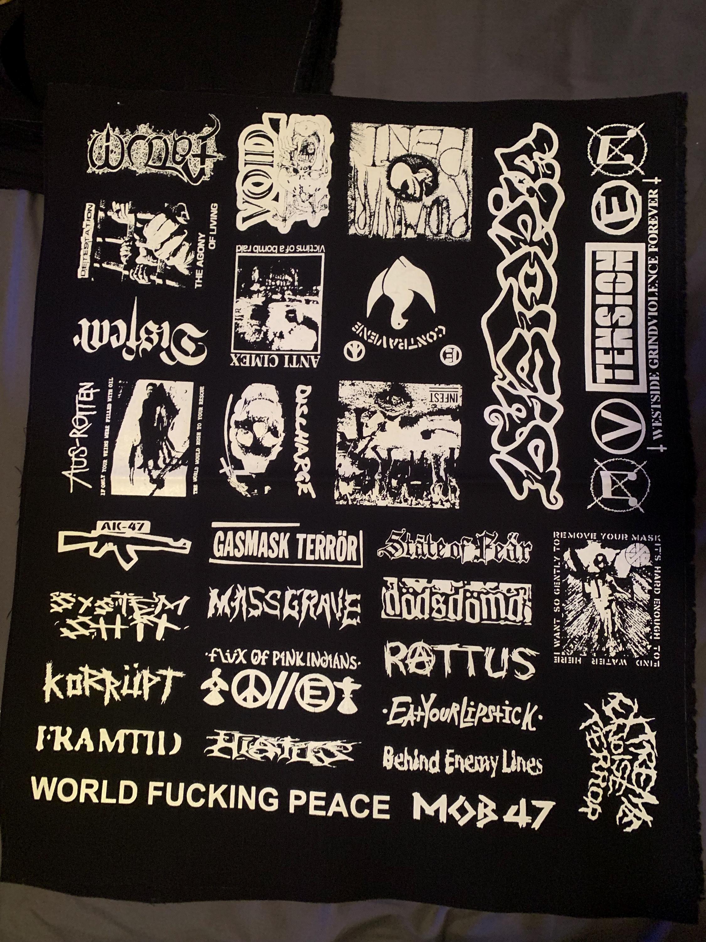 Crust Punk Patches Sheet Grindcore - Etsy
