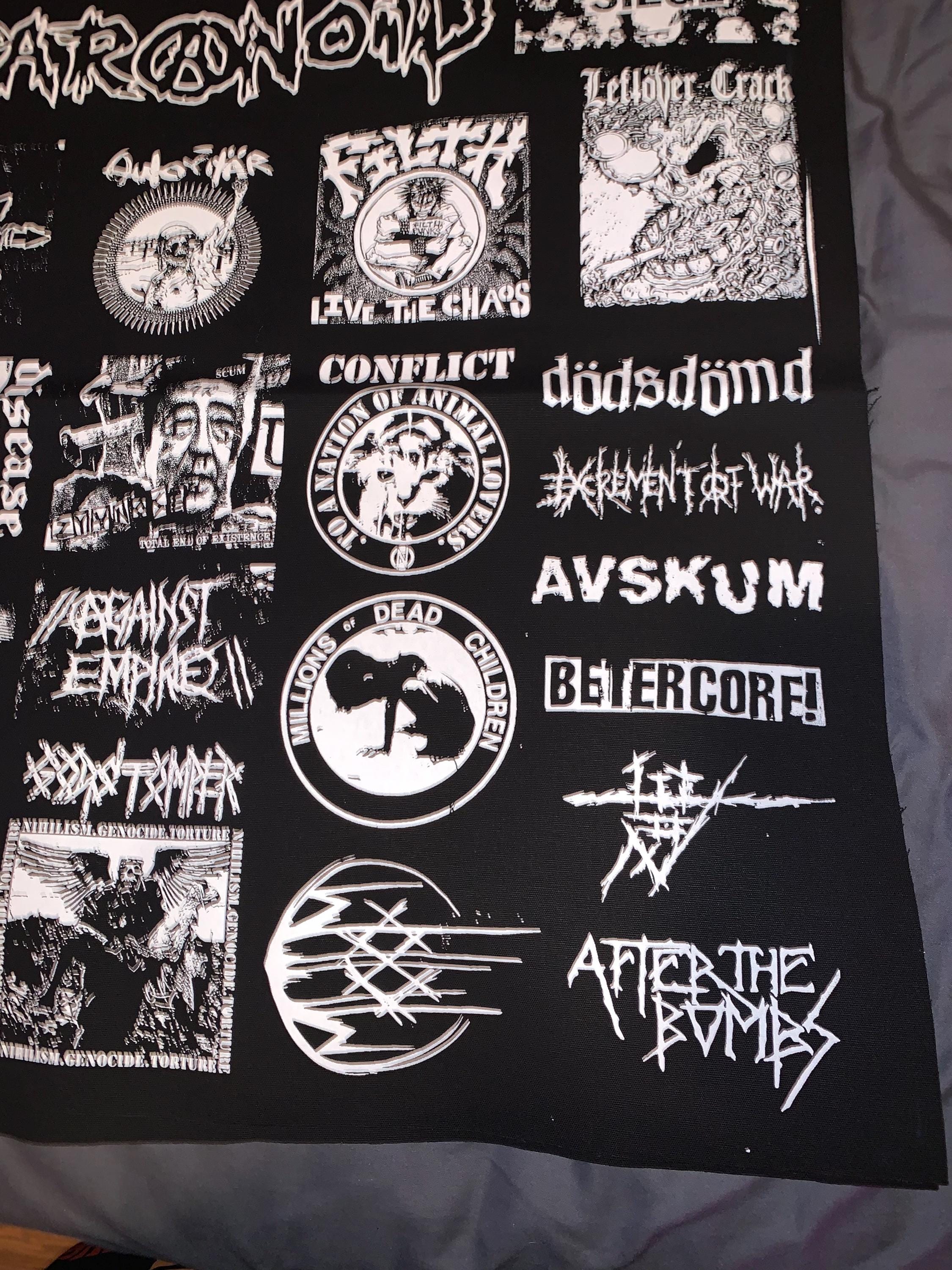 Crust Punk Patches Sheet Grindcore - Etsy