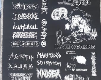 Punk patches sheet