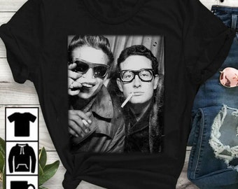 Buddy Holly And Waylon Jennings T-shirt Sweatshirt Hoodie black Youth & Adult Sizes S-4XL