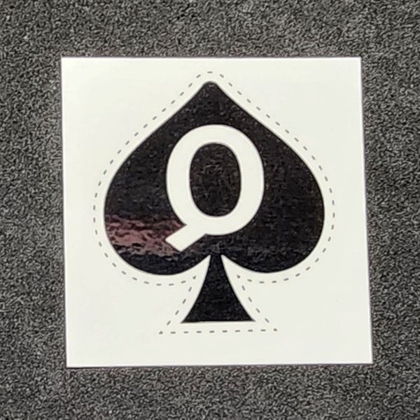 Queen of Spades Temporary Tattoo 5 pieces for the Swinger Lifestyle Fast USA Shipping