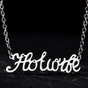 Hotwife Necklace (Silver Stainless Steel or Gold-Plated Stainless Steel), Hotwife Swinger Necklace, Fast USA Shipping