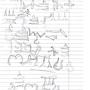 Sinaitic Rustic alphabet.