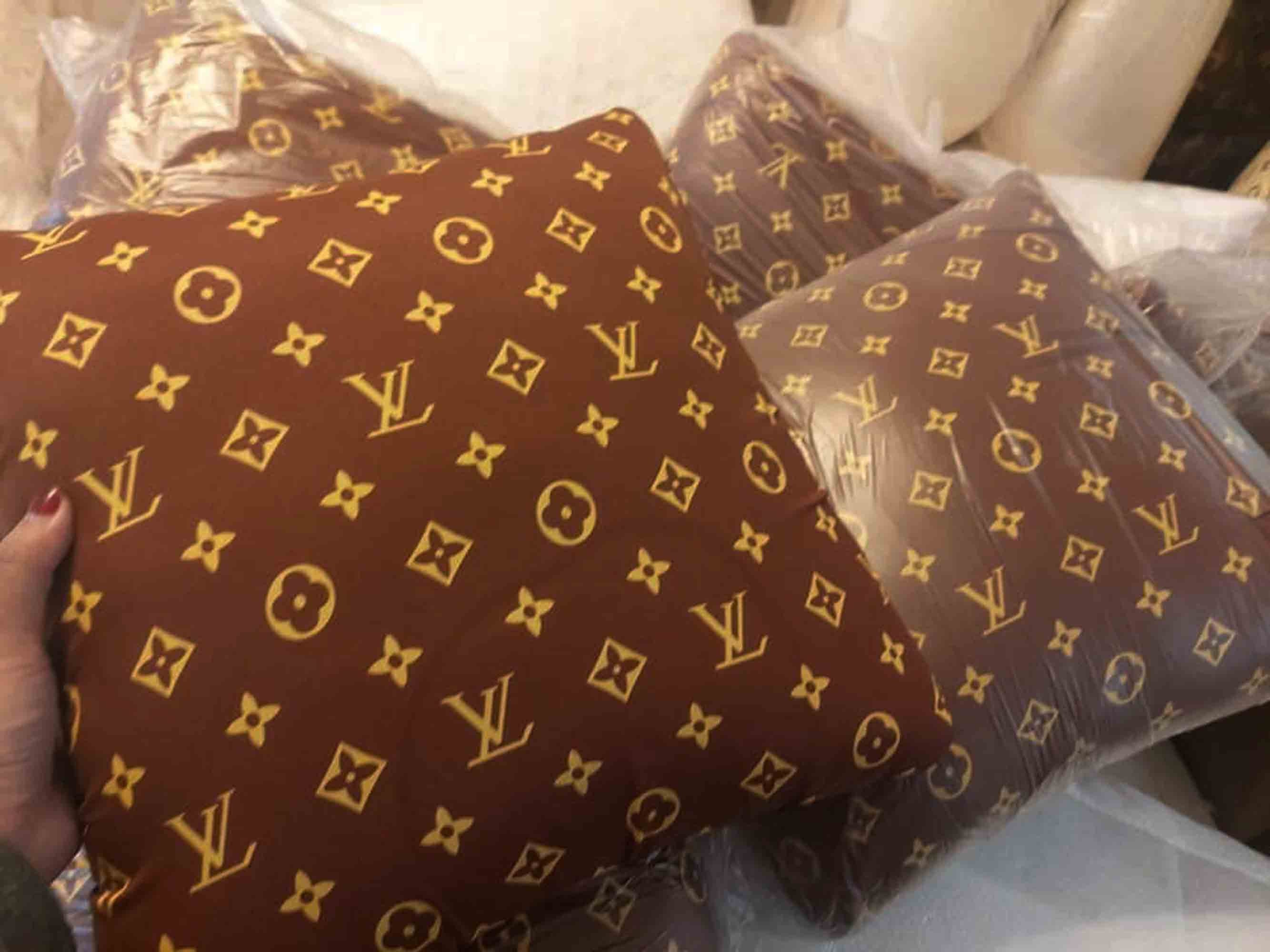 Louis Vuitton, Accents, Louis Vuitton Pillow Made From Dust Cover