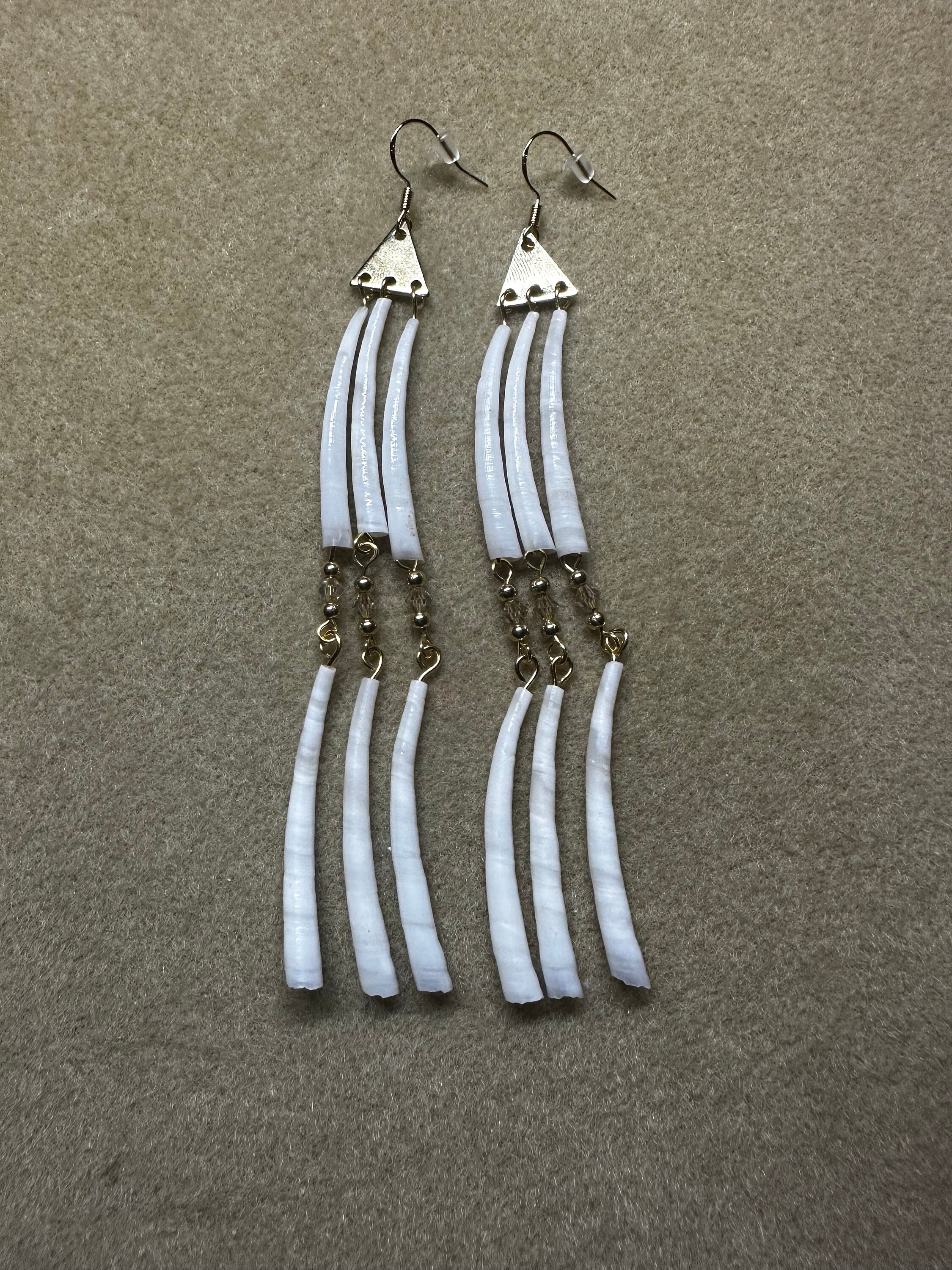 Gold Dentalium Shell Earrings Etsy