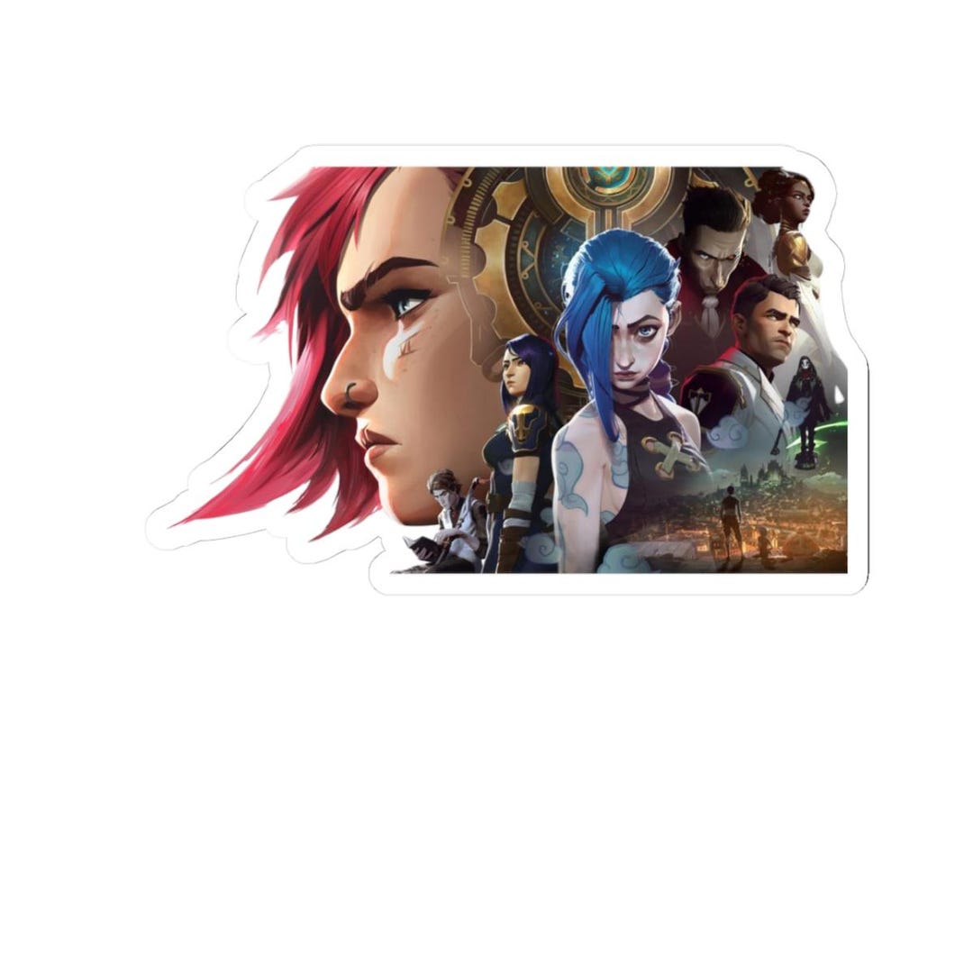 Arcane Sticker | Jinx Vi Silco Inspired Vinyl Decal | Piltover Zaun Fan ...