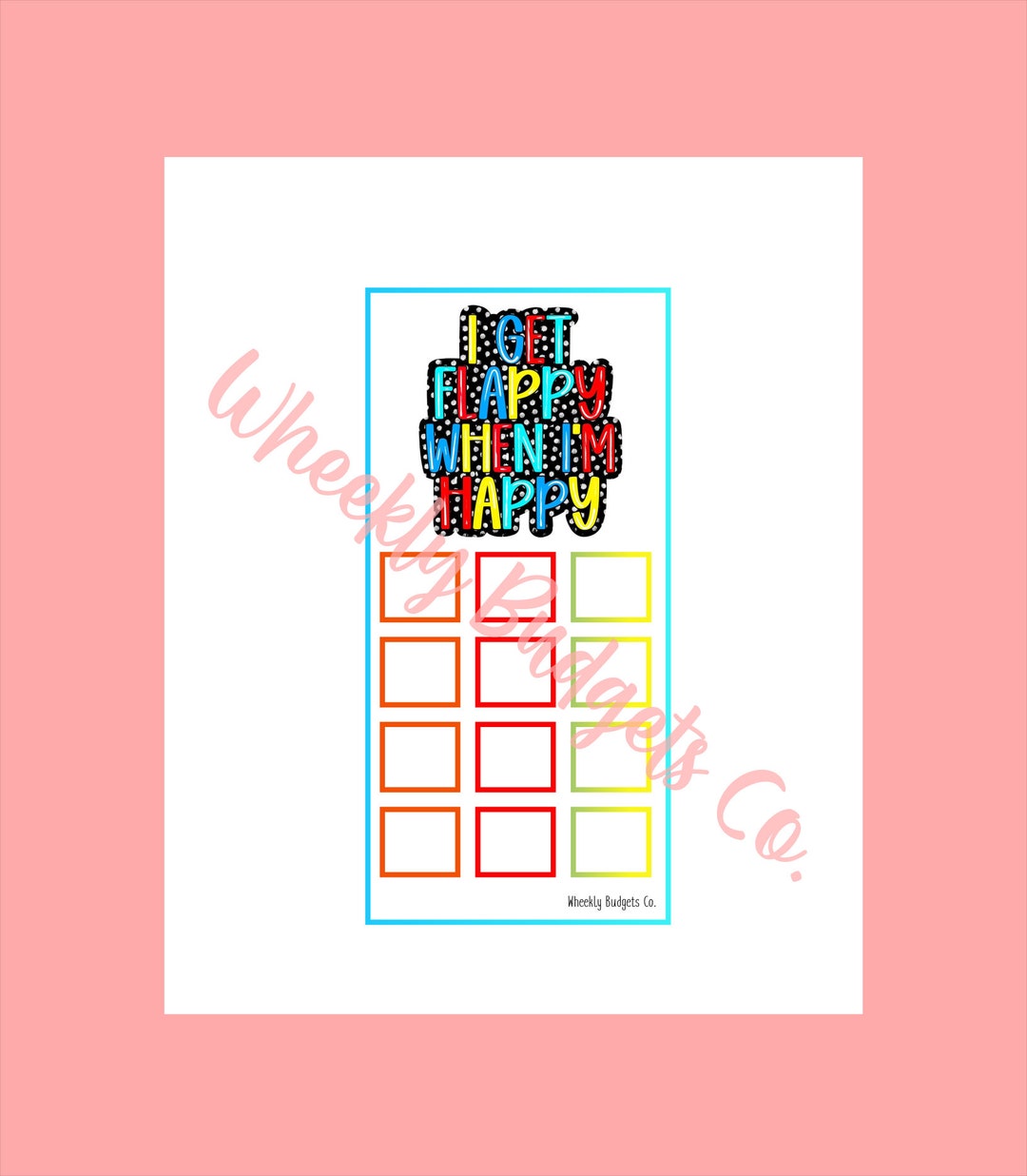 Happy Flappy Savings Challenge - Etsy