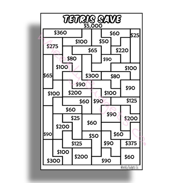 Tetris Board Game Savings Challenge
