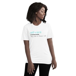 Unisex T-Shirt/Leichtes T-Shirt/Sommer T-Shirt/Motivation T-Shirt/ Achtsames T-Shirt/Kurzarm Rundhals T-Shirt/Tägliches Casual T-Shirt (Self Care)