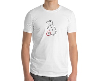 Unisex T-shirt/Animal T-shirts /Letter Graphic Tee/Cat Dog T-shirt/Good Vibes Tshirt/Animal Vibes Tshirts/Best Friends T-shirt(Best Friends)