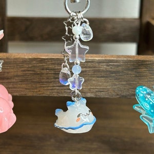 Sea Bunny Keychain, Sea Hare, Sea Creature Keychain