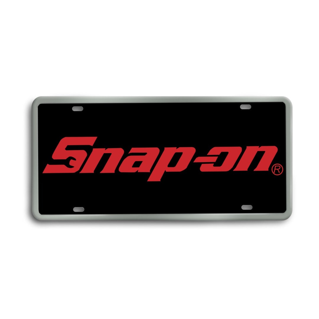 Snap on Tools Metal Front License Plate Garage Decor Man Cave Etsy