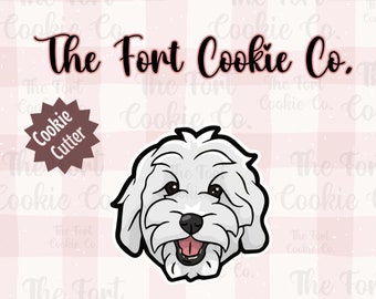 Golden Doodle Face Cookie Cutter – Dog Lover Gift