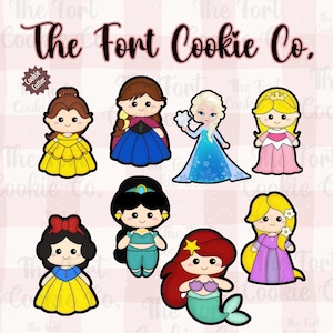 Princess Cookie Cutter Sets, Girl Birthday Party, Princesses, Character Cookie Cutters