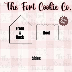 Build Your Own Gingerbread House Kit Cookie Cutters- Christmas Baking- Christmas Cookies- Baking for Christmas