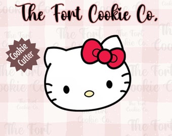 Kitty Face Cookie Cutter – Kawaii Cartoon, Birthday Party