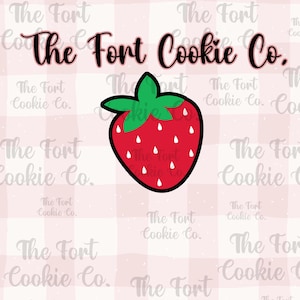 Strawberry Cookie Cutter, Baby Shower, Strawberry Birthday Cookie Cutter