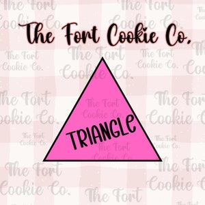 Triangle Cookie Cutter, Plaque Cookie Cutter, Shape, Basic Shape Cookie Cutters