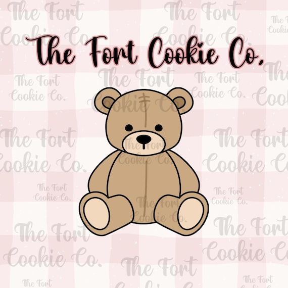STL FILE: Teddy Bear Cookie Cutter, Baby Shower, Animal, Gender Reveal, Sip and See