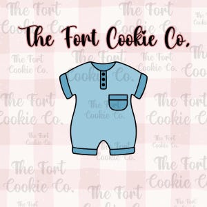 Baby Outfit Cookie Cutter STL Files: Baby Shower Favor