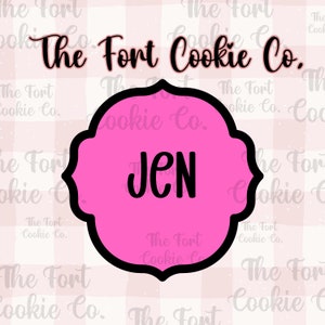 Jen Plaque Cookie Cutter, Plaque Cookie Cutter, Shape, Basic Shape Cookie Cutters