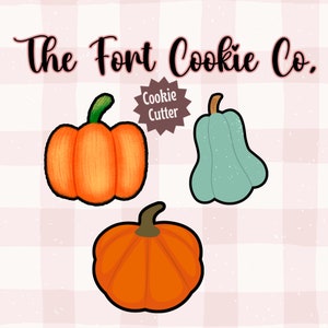 3 Piece Pumpkin Set Cookie Cutters, Fall Cookie Cutters, Fall, Thanksgiving, Pumpkin