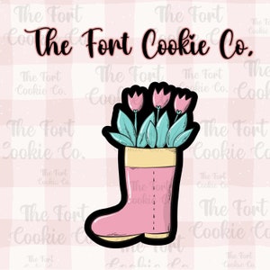 Floral Rain Boot Cookie Cutter: Springtime Cookie Decorating