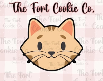 Cat Face #2 Cookie Cutter, Kitty, Animal Face