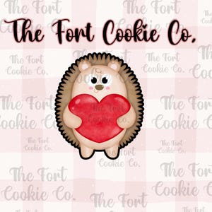 Hedgehog Valentines Cookie Cutter, Valentines Cookie Cutter