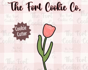 Tulip Flower Spring Cookie Cutter, Floral Cookie Cutter, Valentines Day