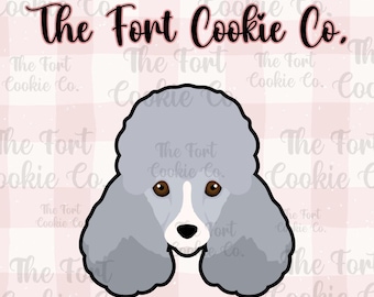 Poodle Face Cookie Cutter, Dog Breed Baking Tool