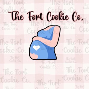 Pregnant Belly Cookie Cutter, Mom To Be, Baby Shower