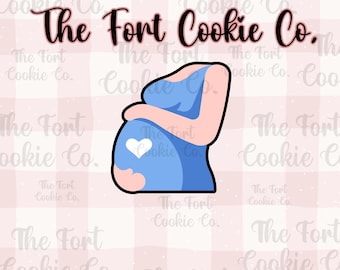 Pregnant Belly Cookie Cutter, Mom To Be, Baby Shower