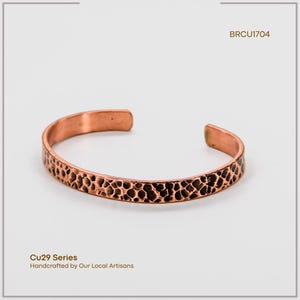 Acycraft Handcrafted Copper Antique Hammered Bracelet