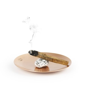 Coho Namaste Small Hammered Copper Incense Holder