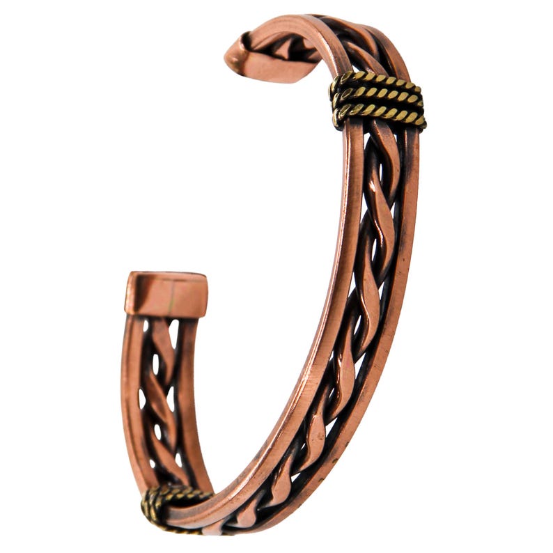 Pure Copper Pergamon Bracelet for Men & Women — Hand-Crafted Adjustable, Gift-Boxed | acycraft image 1
