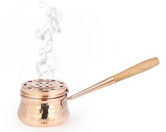 Coho Handmade Hammered Copper Incense Burner & Holder
