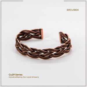 Acycraft Troy Handcrafted Thick Copper Bracelet for Men & Women