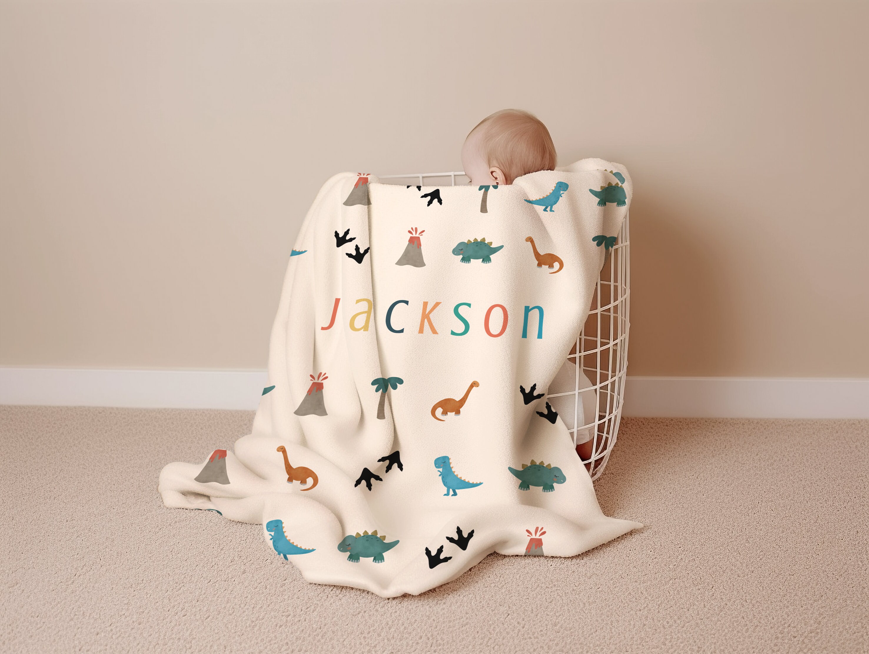 Baby Boy Personalized Baby Name Blanket Newborn Boy Custom Etsy